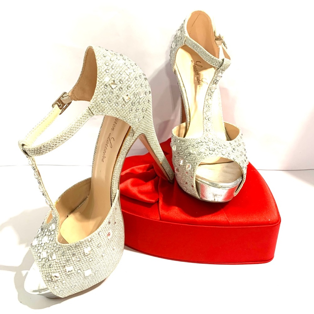 Rhinestone high heels